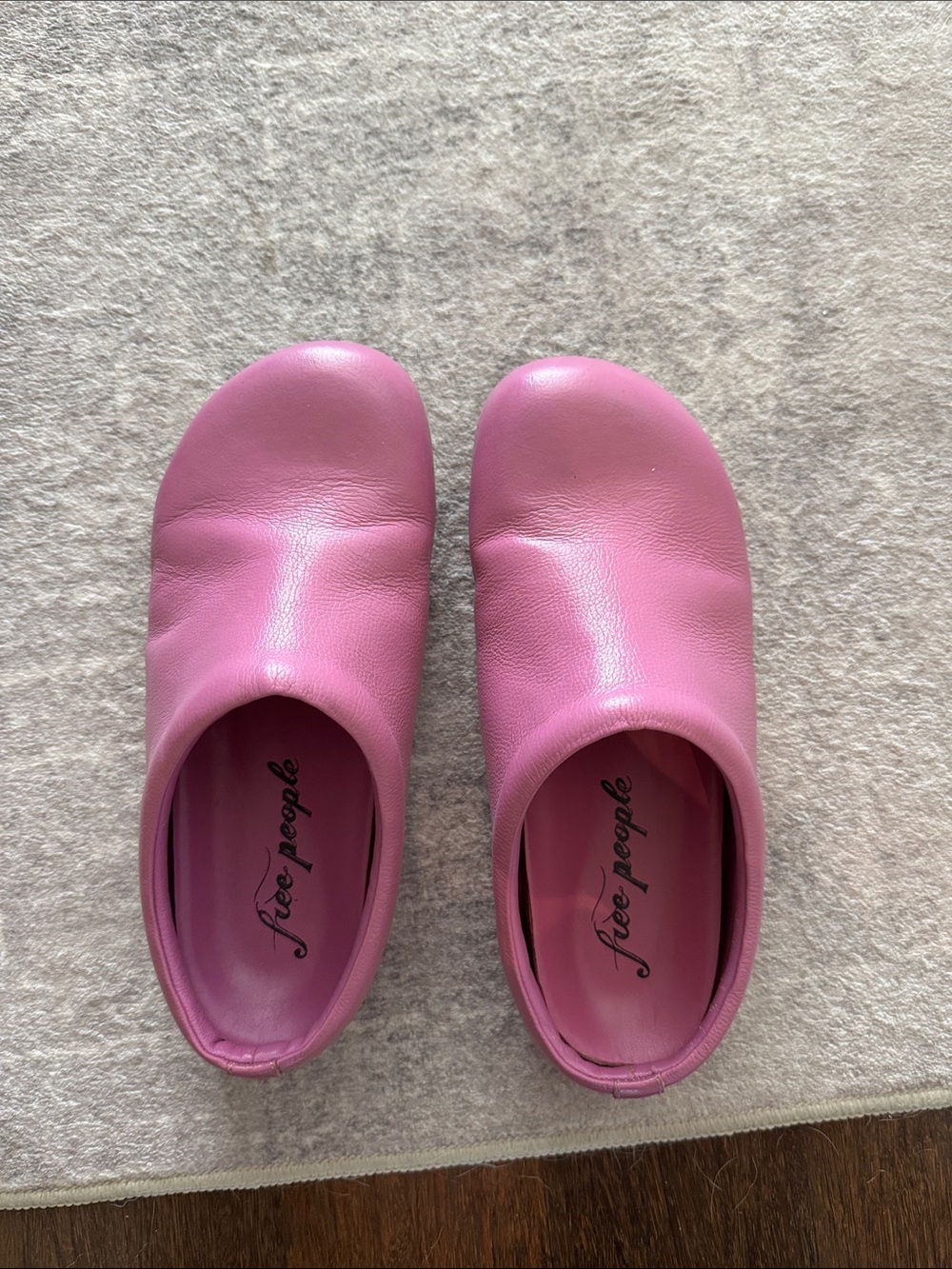 Free People Leather Slip-On Mules